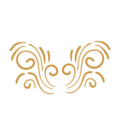 Fototapeta premium swirl flower victorian ornate divider