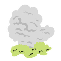 dangerous thick smoke