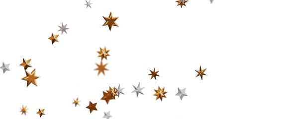 stars. Confetti celebration, Falling golden abstract decoration for party, birthday celebrate,
