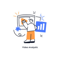 Content Review concept. Feedback, audience engagement, content reviews and rating and communication. Flat vector illustration