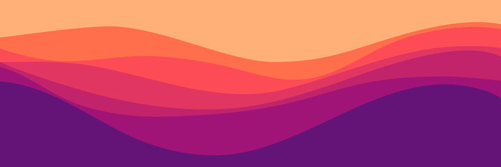 landscape colorful waves pattern vector illustration good for wallpaper, background, backdrop, banner, web, and design template