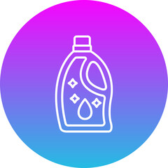 Detergent Gradient Circle Line Inverted Icon