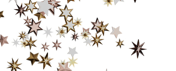 stars. Confetti celebration, Falling golden abstract decoration for party, birthday celebrate,