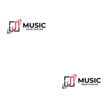 music logo icon vector isolated