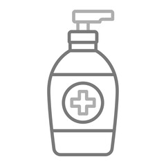 Antiseptic Greyscale Line Icon