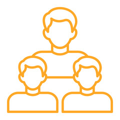 Group Multicolor Line Icon