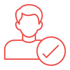 Accepted Multicolor Line Icon