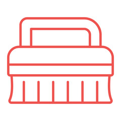 Cleaning Brush Multicolor Line Icon