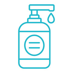 Hand Soap Multicolor Line Icon