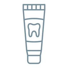 Toothpaste Multicolor Line Icon
