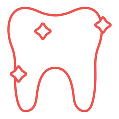 Teeth Multicolor Line Icon