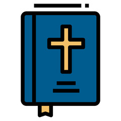 Bible Filled Outline icon