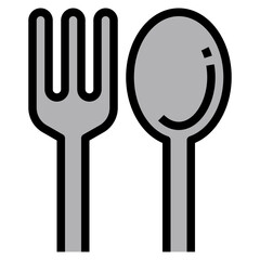 cutlery Filled Outline icon