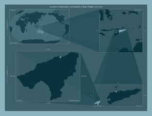 Oecusse, East Timor. Described location diagram