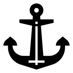 Anchor glyph icon