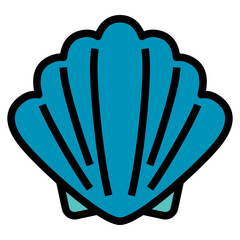 shell Filled Outline icon