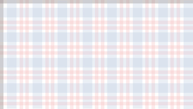 Pink and blue cute pastel plaid texture background vector illustration.