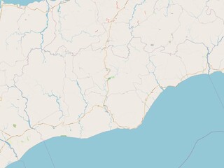 Viqueque, East Timor. OSM. No legend