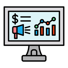 Marketing Filled Line Icon