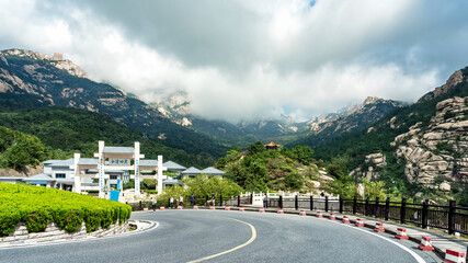 The beautiful natural scenery of Laoshan Mountain in Qingdao