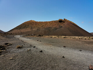 Fototapeta na wymiar Volcán del Cuervo en Lanzarote