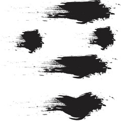 Set of black vector brush strokes, Paint brush, Grunge design, Background for text