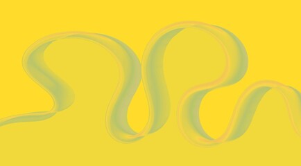 Yellow wave background banner