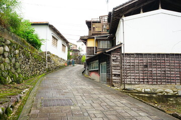 City view of Etchuu Yao in Toyama, Japan - 日本 富山 越中八尾 街並み