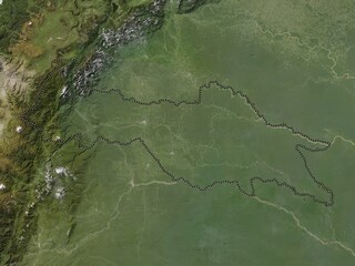 Sucumbios, Ecuador. Low-res satellite. No legend