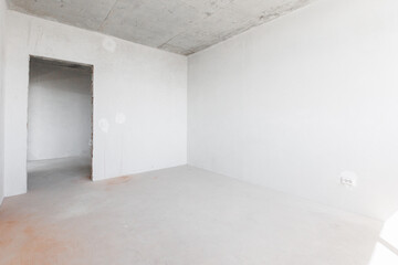 Obraz premium interior of the apartment without decoration in gray colors