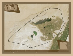 Al Fayyum, Egypt. Low-res satellite. Major cities