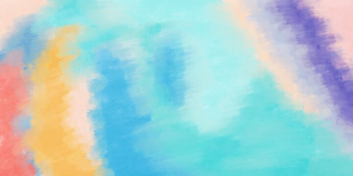 Artistic simple modern abstraction. The color illustration in pastel colors is hand drawn and can be used as a background