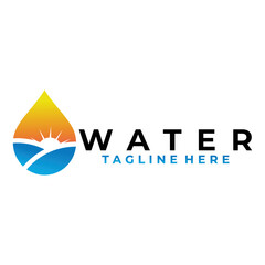 Fototapeta na wymiar water logo icon vector isolated