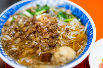 Thick rice noodles taitung in Taiwan