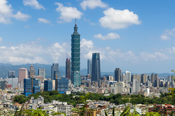 Fototapeta premium Taipei city skyline