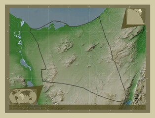 Shamal Sina', Egypt. Wiki. Major cities