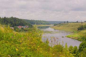 Staritsa, Tver region, Russia, Volga River