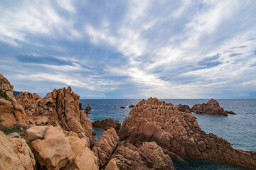 Fototapeta na wymiar Rocks, Costa Paradiso, Sardagena