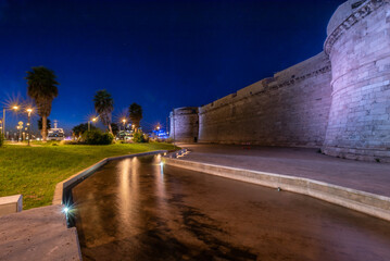 Long Exposition of the Ancient Fortress in the Port Of Civitavecchia, near Rome Called Forte...