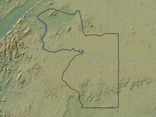 Wele-Nzas, Equatorial Guinea. Physical. No legend