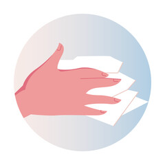 How to wipe your hands