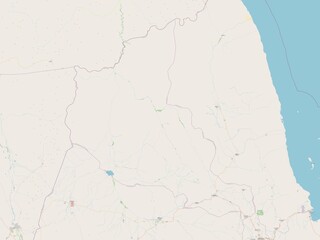 Anseba, Eritrea. OSM. No legend