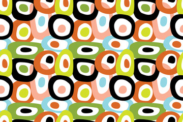 seamless repeating pattern with circles