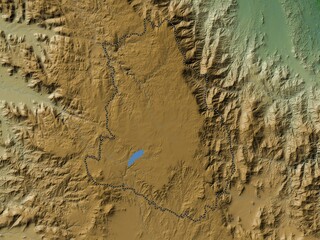 Maekel, Eritrea. Physical. No legend