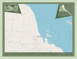 Semenawi Keyih Bahri, Eritrea. OSM. Labelled points of cities