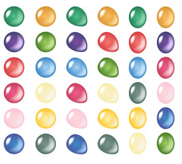 PNG transparent translucent gems collection, color gemstones and birthstones precious stones set