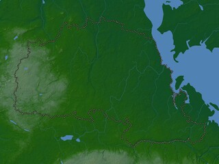 Polva, Estonia. Physical. No legend