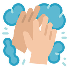 wash flat icon