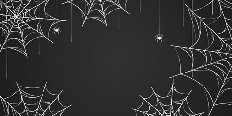 spider web halloween background, vector design