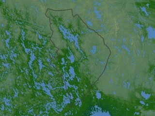 North Karelia, Finland. Physical. No legend